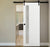 Nova 1-Lite V Braga Bianco Matrix Laminated Modern Barn Door - Doors and Beyond