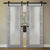 Nova 1-Lite Braga Olmo Matrix Laminated Modern Double Barn Door - Doors and Beyond