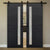 Nova 1-Lite V Braga Blu Matrix Laminated Modern Double Barn Door - Doors and Beyond