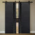 Nova 1G Braga Blu Matrix Laminated Modern Double Barn Door - Doors and Beyond