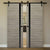 Nova 1G Braga Palissandro Matrix Laminated Modern Double Barn Door - Doors and Beyond