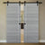 Nova 1V Braga Olmo Matrix Laminated Modern Double Barn Door - Doors and Beyond
