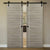 Nova 1V Braga Palissandro Matrix Laminated Modern Double Barn Door - Doors and Beyond