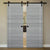 Nova 1VR Braga Olmo Matrix Laminated Modern Double Barn Door - Doors and Beyond