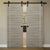 Nova 1VR Braga Palissandro Matrix Laminated Modern Double Barn Door - Doors and Beyond
