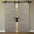 Nova 2H Braga Palissandro Matrix Laminated Modern Double Barn Door - Doors and Beyond
