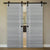 Nova 2V Braga Olmo Matrix Laminated Modern Double Barn Door - Doors and Beyond