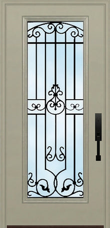ProVia Legacy Single Entry Door 460 Style Barcelona Decorative Glass Clear Glass and Low E Glass - Doors and Beyond
