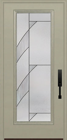 ProVia Legacy Single Entry Door 460 Style Tidal Decorative Glass with Patina Caming and Low-E - Doors and Beyond