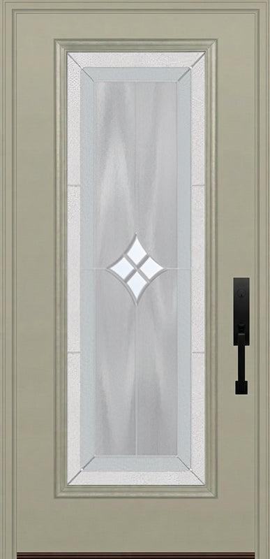 ProVia Legacy Single Entry Door 460 Style Aria Decorative Glass with Zinc Caming and Low-E - Doors and Beyond