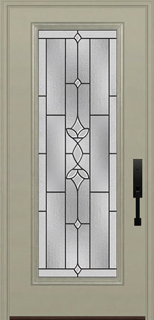 ProVia Legacy Single Entry Door 460 Style Esmond Decorative Glass with Patina Caming and Low-E - Doors and Beyond