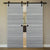 Nova 3H Braga Olmo Matrix Laminated Modern Double Barn Door - Doors and Beyond