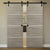 Nova 3H Braga Palissandro Matrix Laminated Modern Double Barn Door - Doors and Beyond