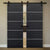 Nova 4H Braga Blu Matrix Laminated Modern Double Barn Door - Doors and Beyond