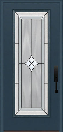 ProVia Legacy Single Entry Door 460 Style Aria Decorative Glass with Patina Caming and Low-E - Doors and Beyond