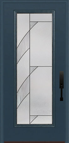 ProVia Legacy Single Entry Door 460 Style Tidal Decorative Glass with Patina Caming and Low-E - Doors and Beyond