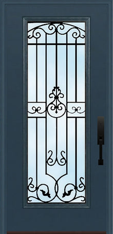 ProVia Legacy Single Entry Door 460 Style Barcelona Decorative Glass Clear Glass and Low E Glass - Doors and Beyond