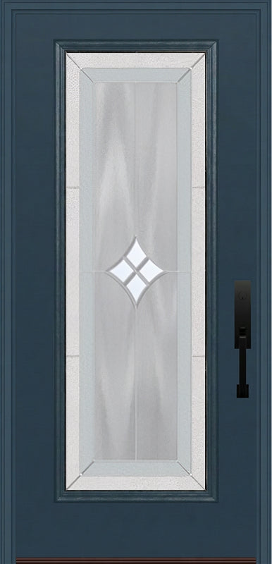 ProVia Legacy Single Entry Door 460 Style Aria Decorative Glass with Zinc Caming and Low-E - Doors and Beyond