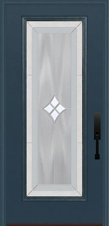 ProVia Legacy Single Entry Door 460 Style Aria Decorative Glass with Zinc Caming and Low-E - Doors and Beyond