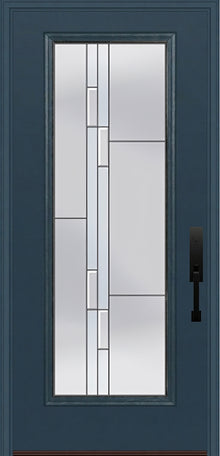 ProVia Legacy Single Entry Door 460 Style Genesis Decorative Glass with Silver Caming and Low-E - Doors and Beyond