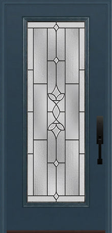 ProVia Legacy Single Entry Door 460 Style Esmond Decorative Glass with Patina Caming and Low-E - Doors and Beyond