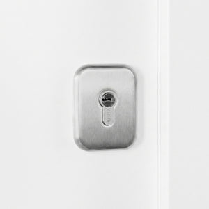 Nova Inox S1 Modern Exterior Single Door 36x80 - White - Doors and Beyond