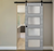 Nova 4-Lite Braga Olmo Matrix Laminated Modern Barn Door - Doors and Beyond