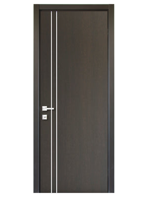 Nova HG002 Japan Oak Laminated Modern Single Pre-Hung Door - Doors and Beyond