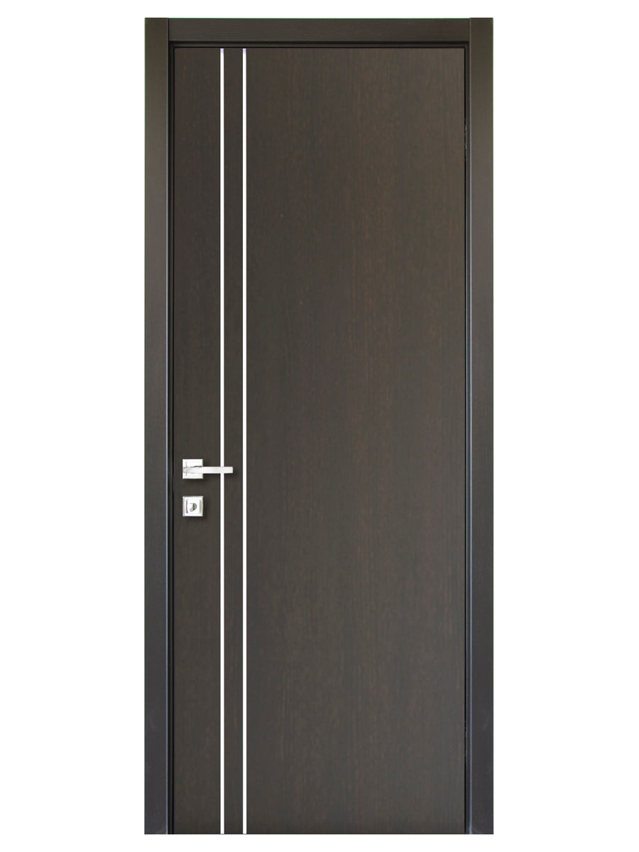 Nova HG002 Japan Oak Laminated Modern Single Pre-Hung Door - Doors and Beyond