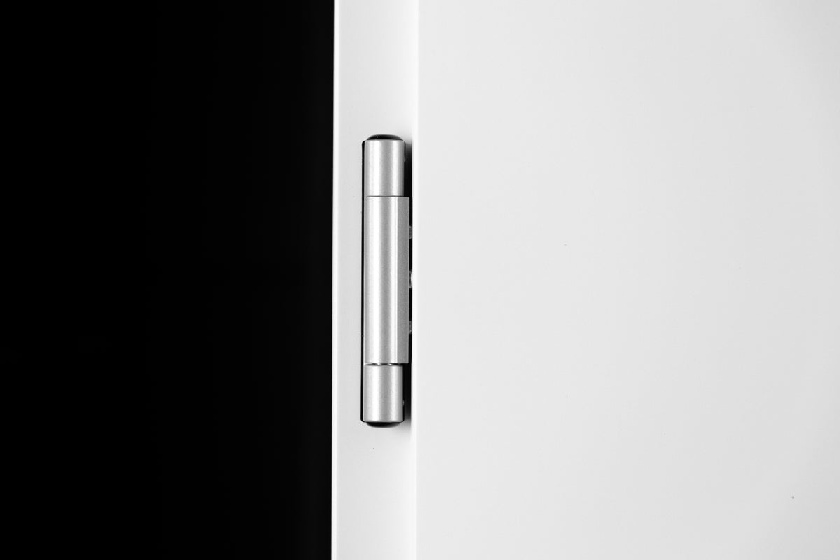 Nova Inox S1 Modern Exterior Single Door W/ (2) 12" Sidelight - Unit 62x81 3/8 - White - Doors and Beyond