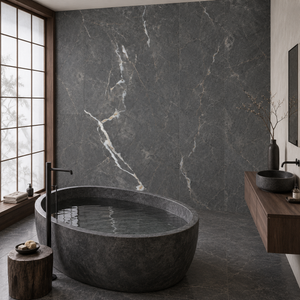 VOX Wall SPC Ashen stone embossed matt 21 5/8" x 43 5/16" - Doors and Beyond