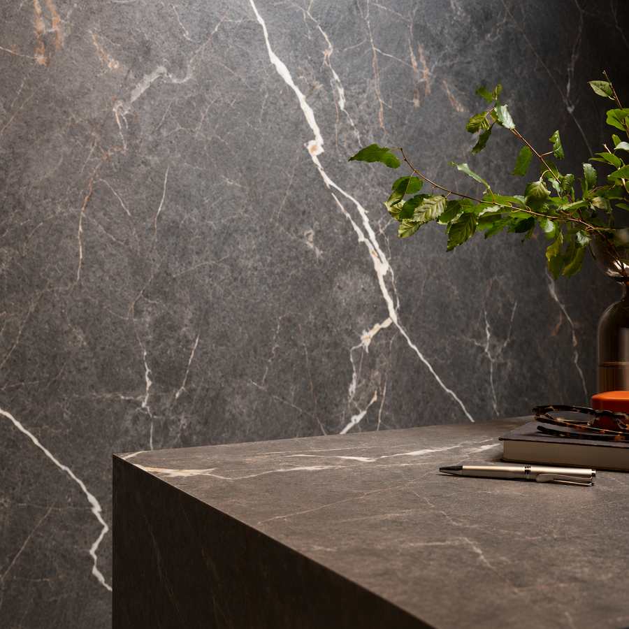 VOX Wall SPC Ashen stone embossed matt 21 5/8" x 43 5/16" - Doors and Beyond