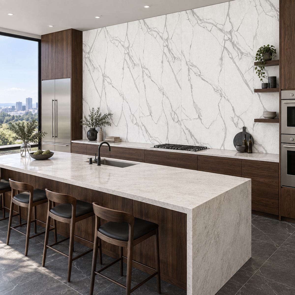 VOX Wall SPC Elegance full matt 43 5/16" x 110 1/4" - Doors and Beyond