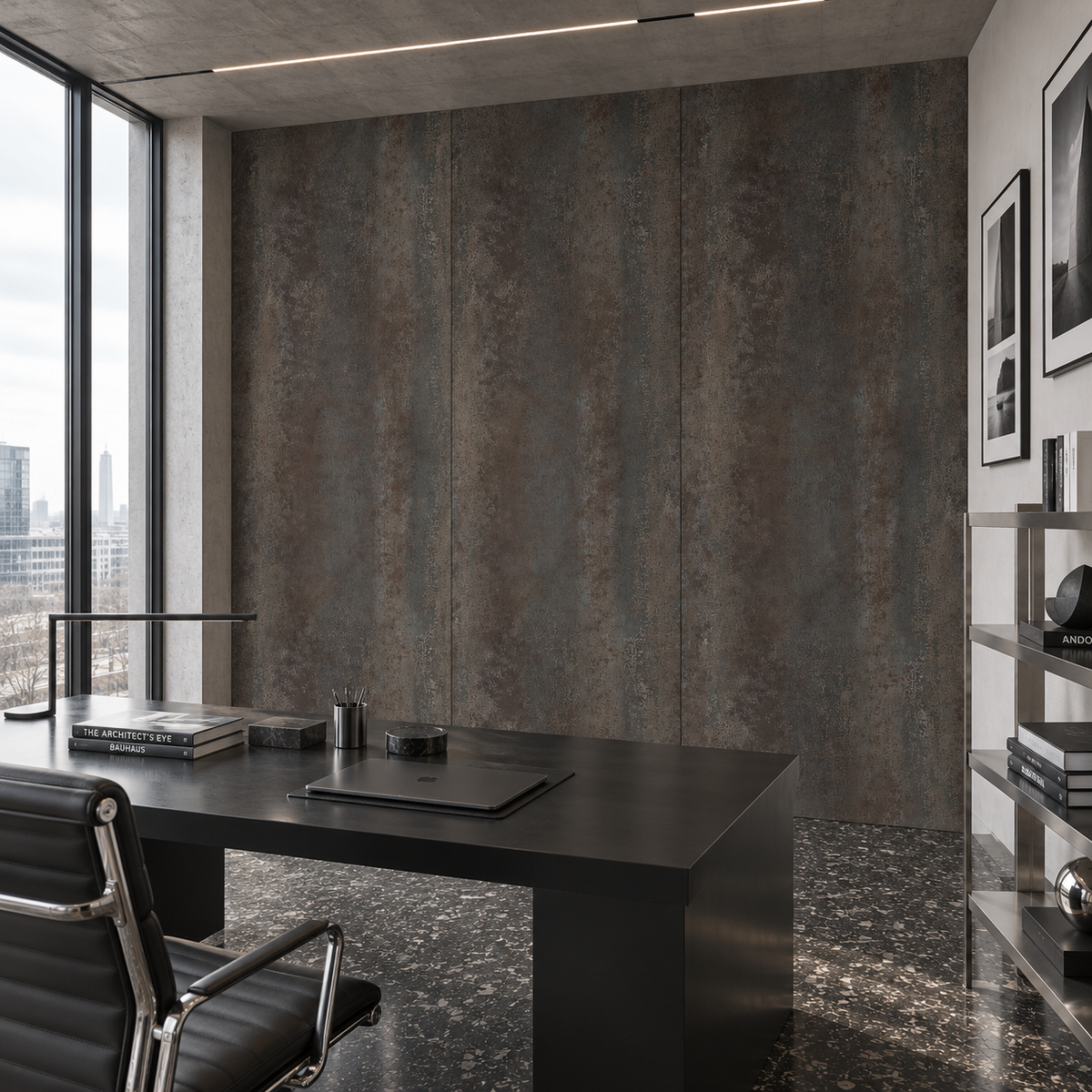 VOX Wall SPC Oxyd embossed matt 43 5/16" x 110 1/4" - Doors and Beyond