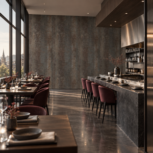 VOX Wall SPC Oxyd embossed matt 43 5/16" x 110 1/4" - Doors and Beyond