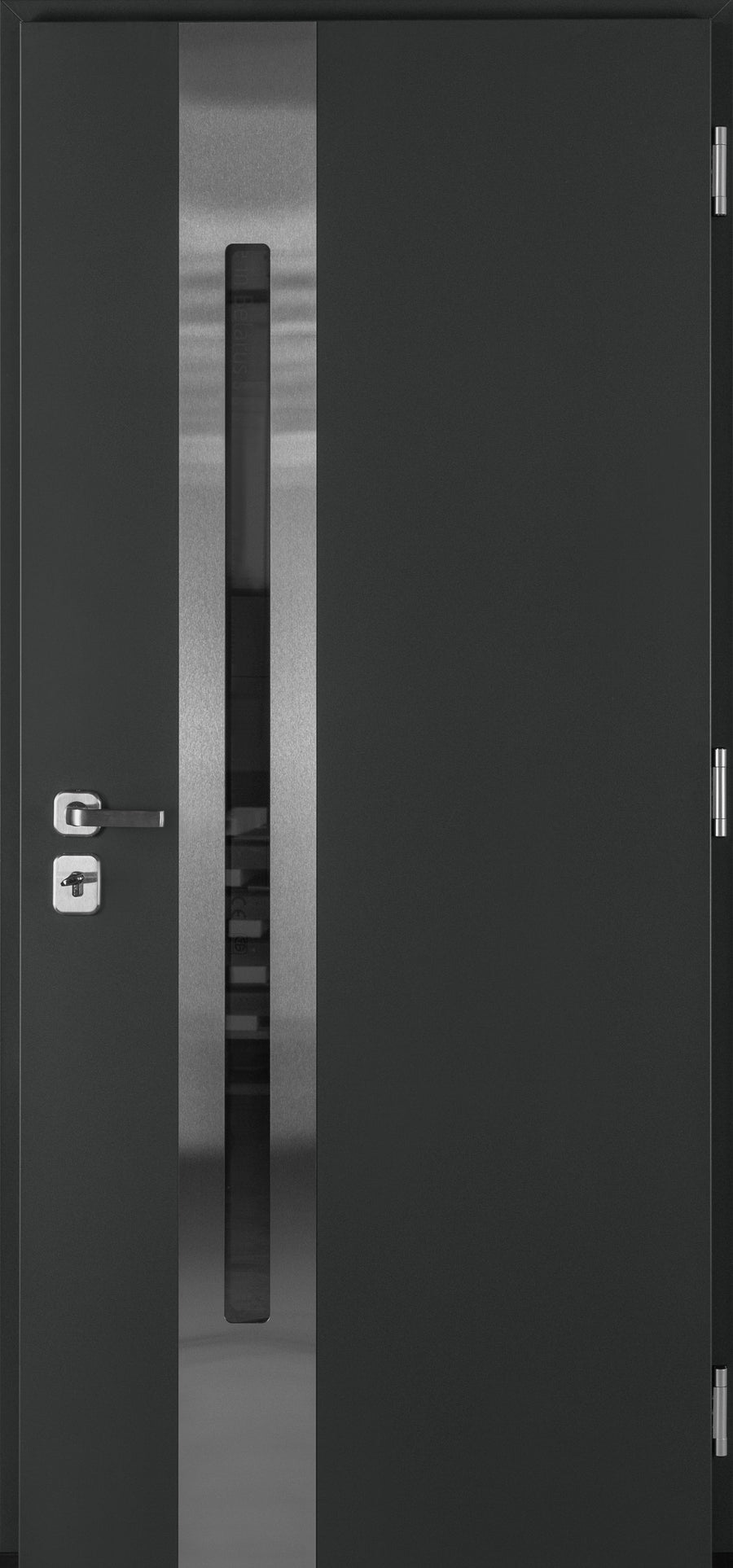 Nova Inox S2 Modern Exterior Single Door 36x80 - Gray - Doors and Beyond