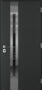 Nova Inox S2 Modern Exterior Single Door 36x80 - Gray