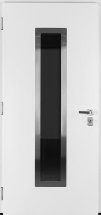 Nova Inox S1 Modern Exterior Single Door 36x80 - White - Doors and Beyond