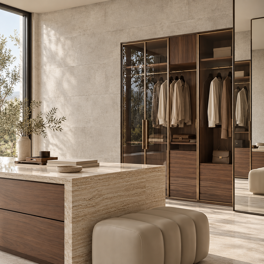 VILO Wall SPC Concrete beige matt 11 13/16" x 23 5/8" - Doors and Beyond