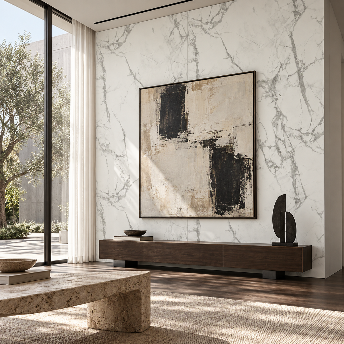 VILO Wall SPC Calacatta snow full matt 47 1/4" x 104 5/16" - Doors and Beyond