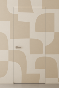 Primed Solid Frameless Door Example For Painting Minimal Shapes Wallpaper - Doors and Beyond