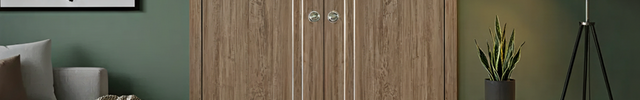 Nova HG002 Dark Aloe Wood Laminated Modern Double Pocket Door - Doors and Beyond Doors and Beyond