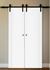 Nova Glam Pro 005 Soft White Laminated Modern Double Barn Door