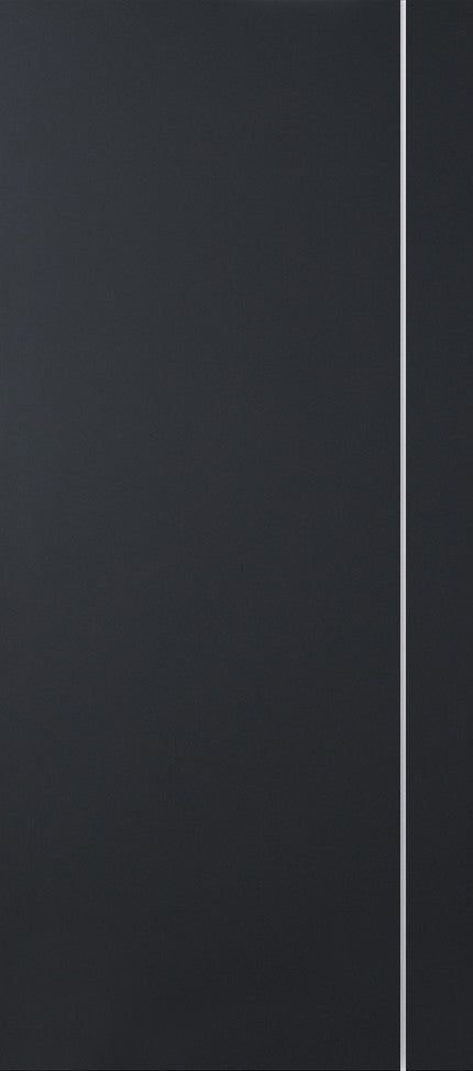 Nova Glam Pro 005 Soft Black Laminated Modern Door Slab - Doors and Beyond