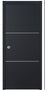 Nova Glam Pro 006 Soft Black Laminated Modern Pocket Door