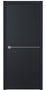 Nova Glam Pro 007 Soft Black Laminated Modern Pocket Door