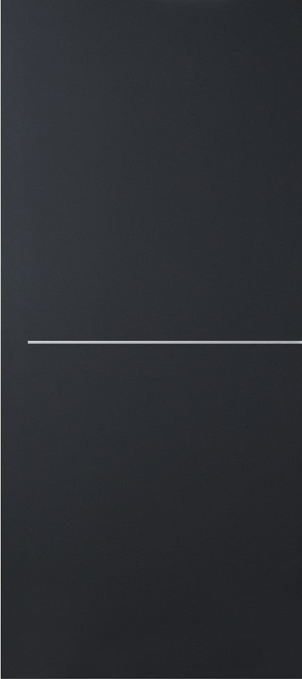 Nova Glam Pro 007 Soft Black Laminated Modern Door Slab - Doors and Beyond