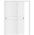 Nova Glam Pro 008 Soft White Laminated Modern Bypass Door