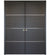 Nova HG008 Japan Oak Laminated Modern Double Pocket Door