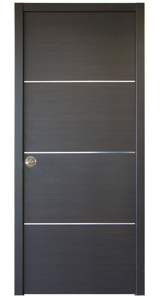 Nova HG008 Japan Oak Laminated Modern Pocket Door - Doors and Beyond